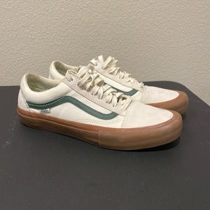 Vans Old Skool cream and green